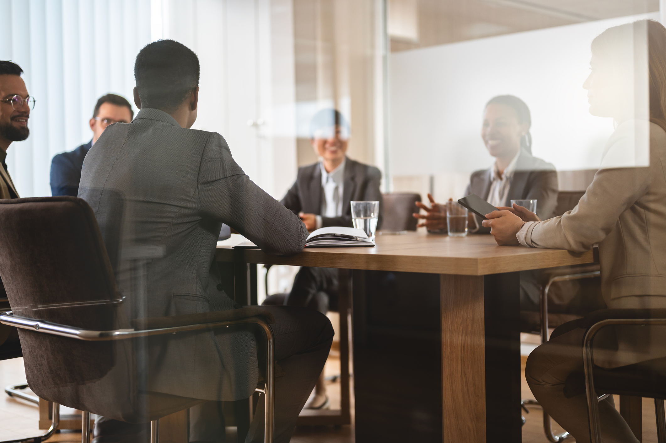 Diverse professional team in boardroom